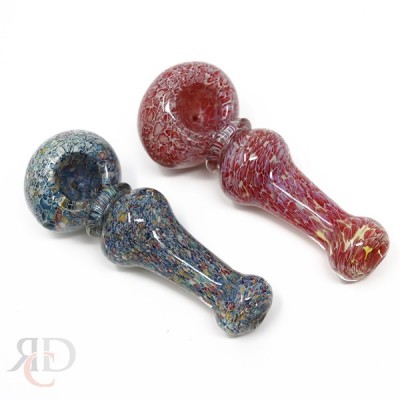 GLASS PIPE FANCY FRITED PIPE MIX COLOR GP5039 1CT